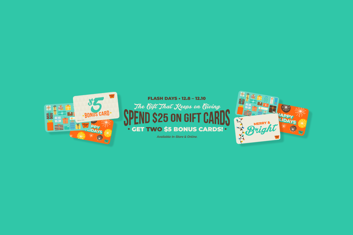 Village Inn Gift Cards Banner